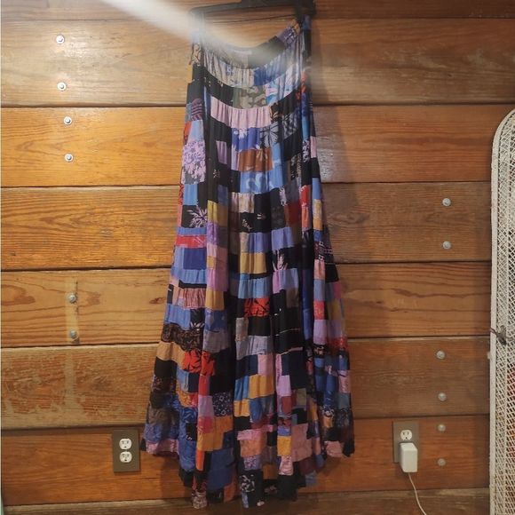 Lady Lace Designs | Patchwork Quilt Hippie Boho Festival Skirt - Picture 1 of 5